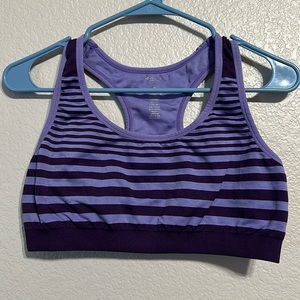 Ideology Purple Sports Bra - Size XL